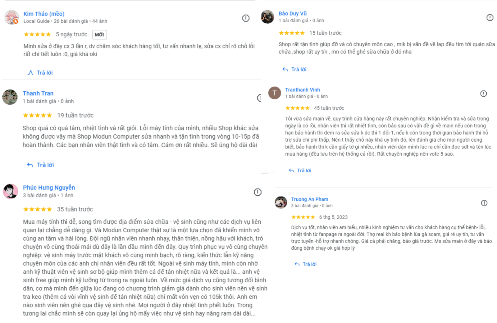 Tại TP Hồ Chí Minh, Modun Computer đã khẳng định được vị thế của mình như một điểm đến tin cậy cho dịch vụ sửa laptop