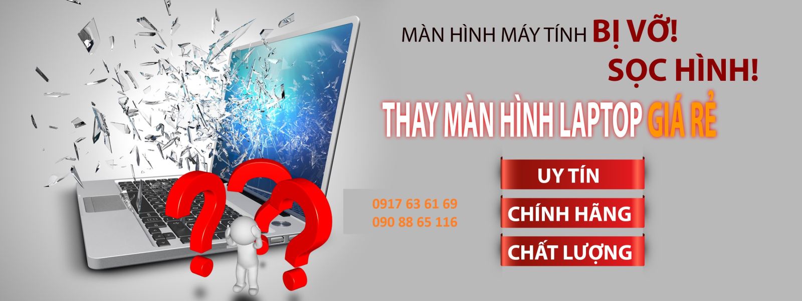 Laptop bị hư màn hình, hay không may bị vỡ màn hình là những sự cố dễ thường gặp. Lần đầu tiên bạn gặp sự cố màn hình, chưa tìm được nơi sửa chữa uy tín, chất lượng, an tâm, thì đừng ngần ngại đến với công ty Modun Computer để kịp thời sửa chữa