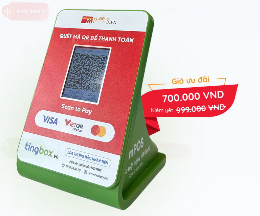 Thiết bị thanh toán QR Code - TingBox